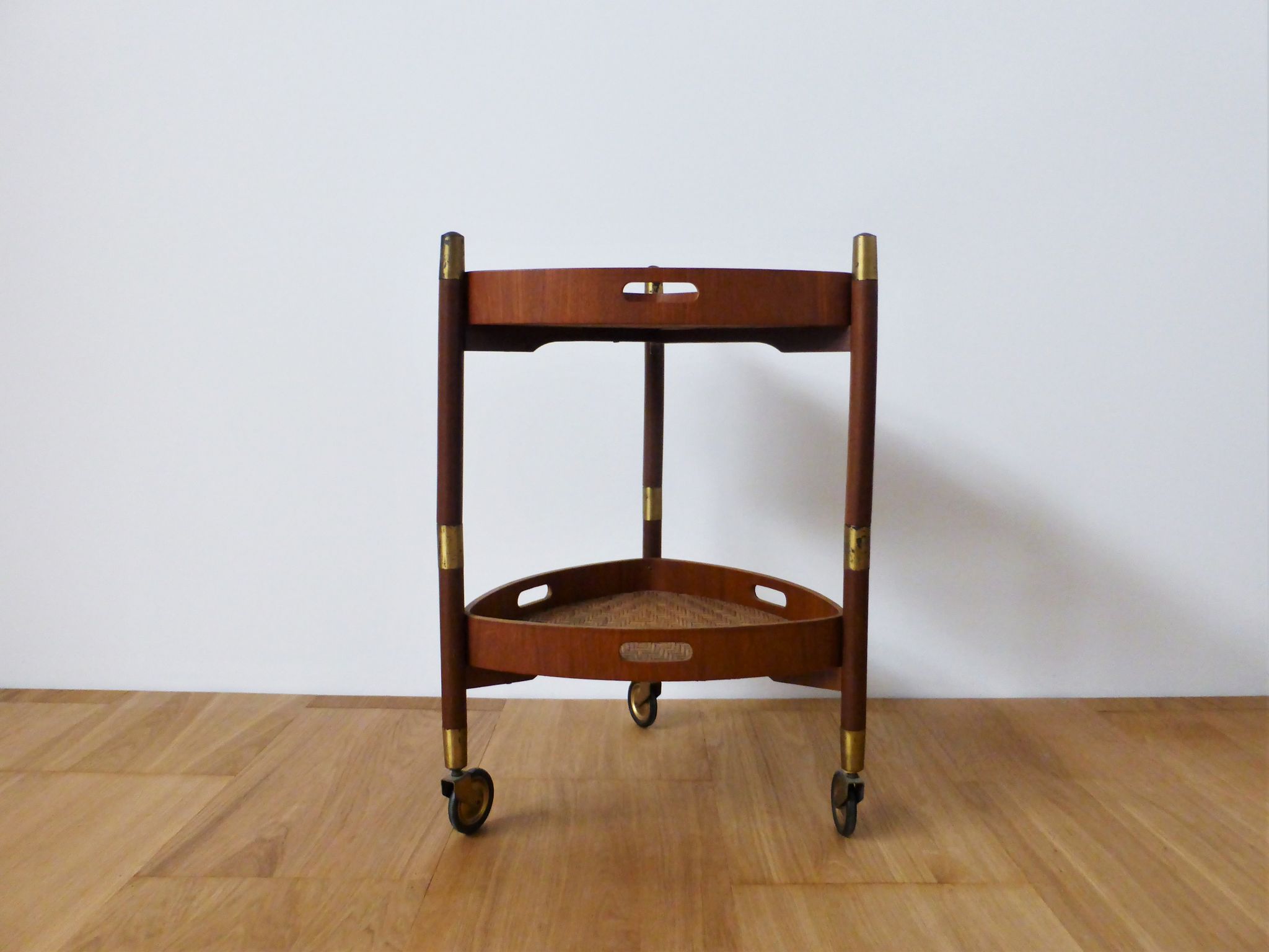 Serving trolley in Teak, Italy, 1950s
