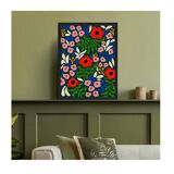 Dark Green Poppies