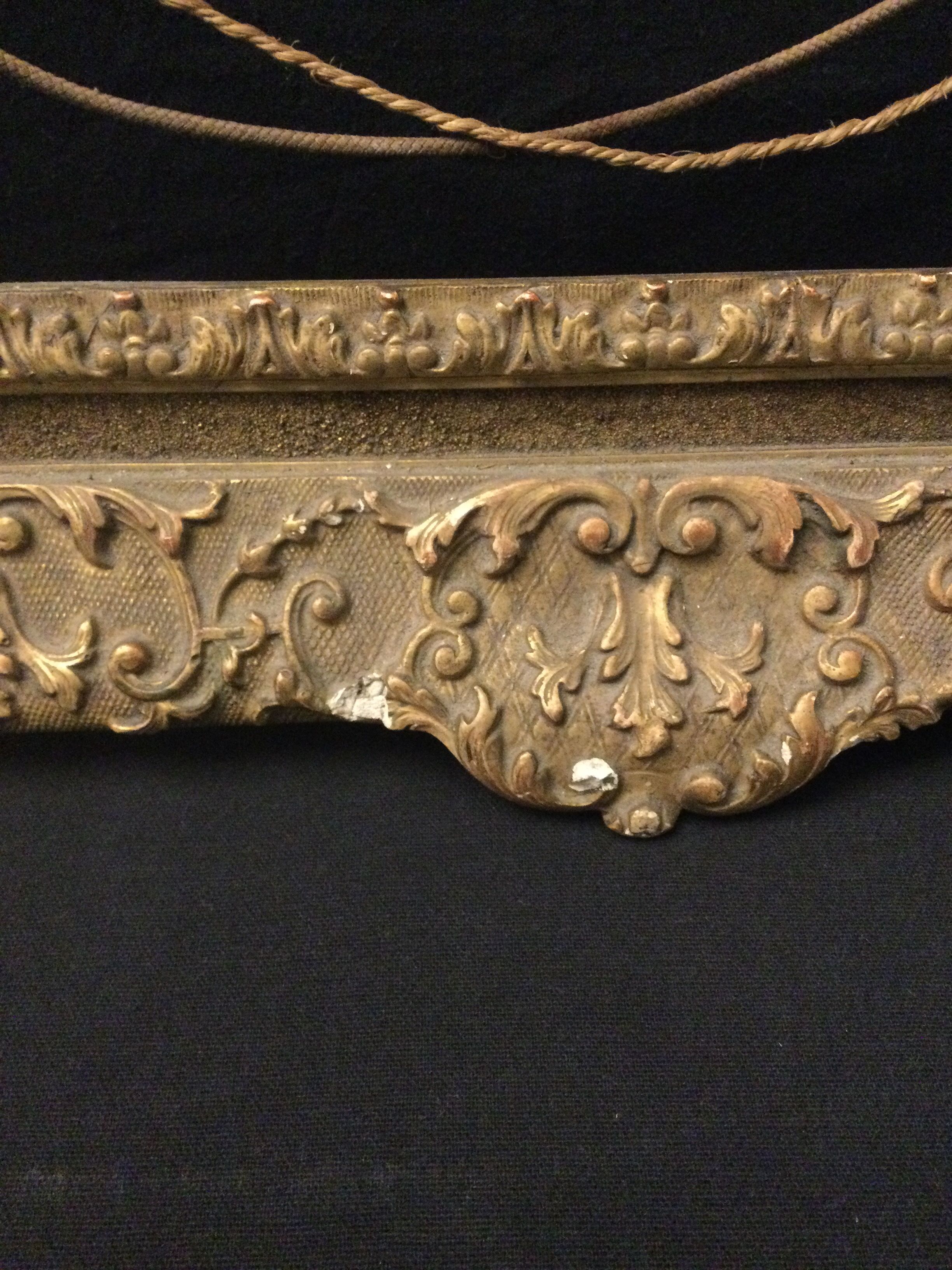 Cadre bois plâtre et stuc pour tableau 52,5x42,5 cm