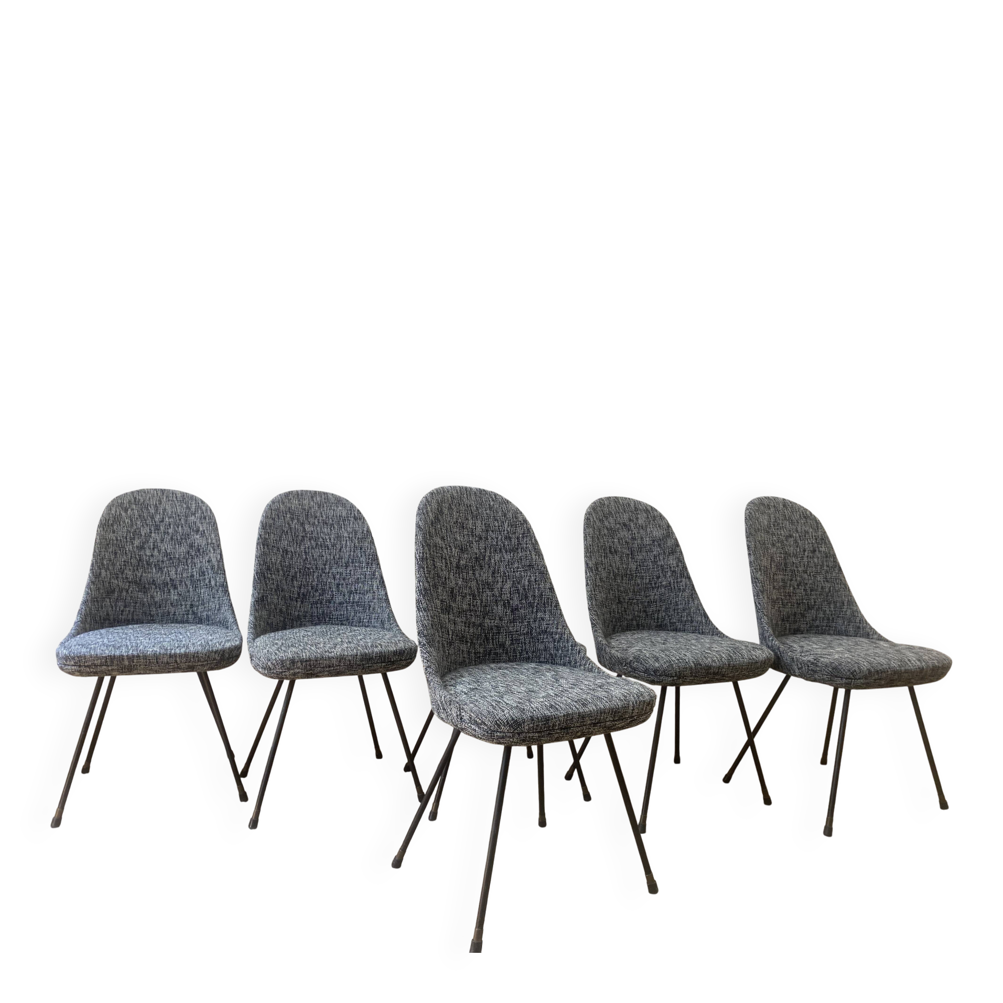 Set of 6 Italian chairs - 1960s -