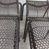 Quatre Chaises empilables Atelier industriel industrielle design vintage