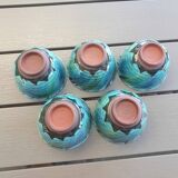 Frank Brooks, formerly of Wedgwood, A Set of Five Japanese Sake Cups.