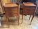 Cherry wood bedside tables in Louis XIV Regency style.
