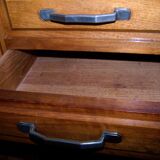 Pair of old bedside an cherry tree
