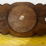 Basket or Pocket Emptying from the 1950s in Carved Wood signed A. Bouchez