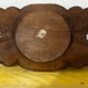 Corbeille ou Vide Poche année 50 en Bois Sculpté signée A. Bouchez