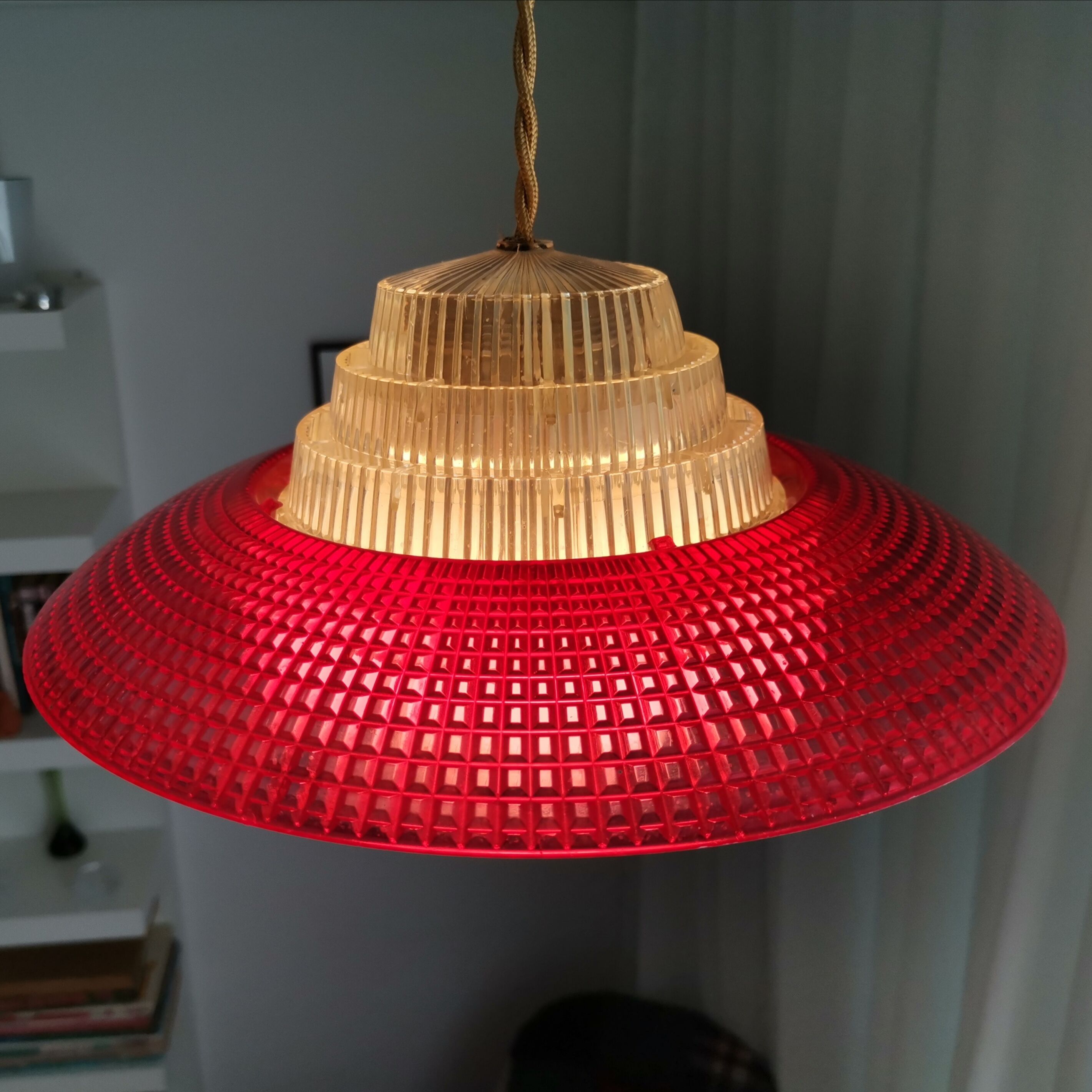 Vintage danish ufo flying saucer lamp space age
