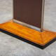 Art deco rectangular mirror in walnut wood 1930 176x80cm