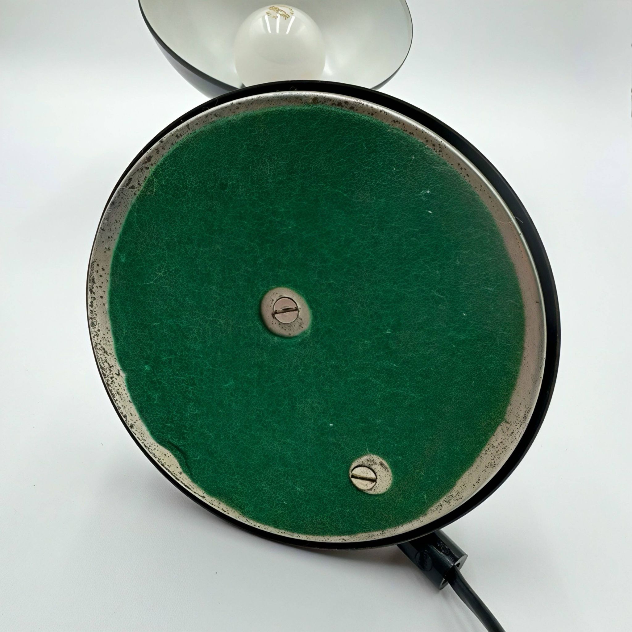 Lampe cocotte noire Veb Narva années 70