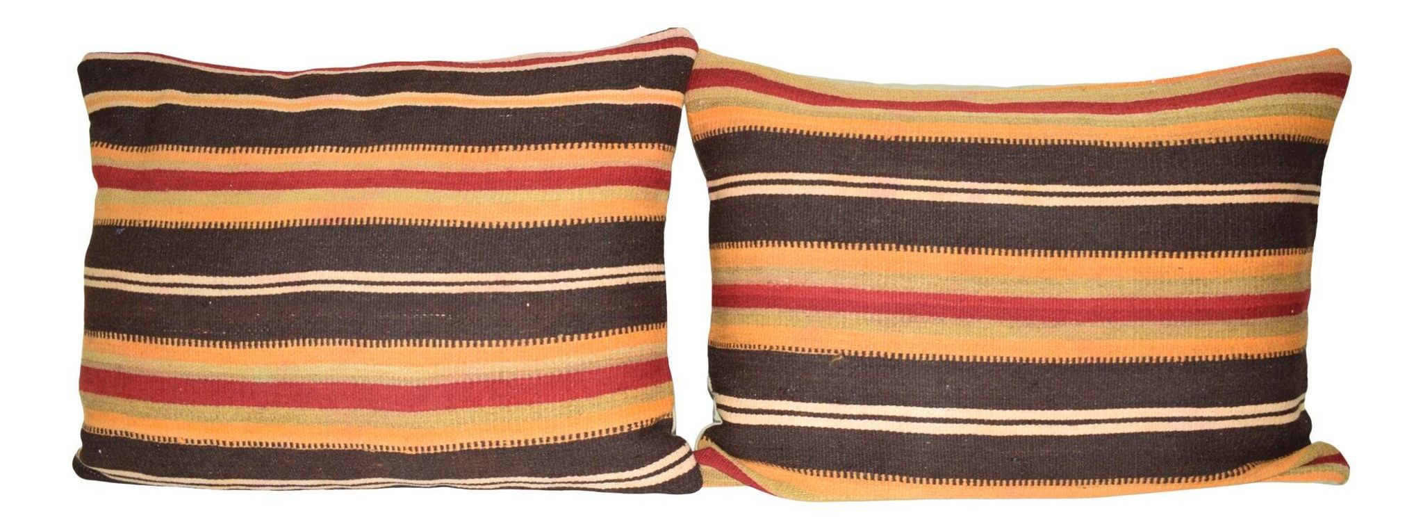 Set of 2 vintage kilim cushion covers 61x46 cm