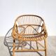 1960s rattan basket chair
