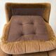 Old vintage 60s fabric lounge chair