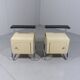 Set of 2 tubular bedside tables from the 50s