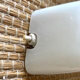 Holophane wall lamps and opaline glass 60s