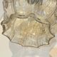 Large Albret crystal lamp in brass and neoclassical opaline glass globe