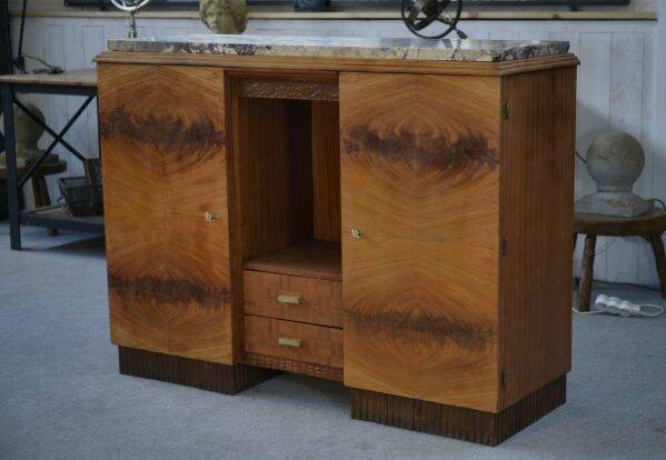 Art Deco Walnut Buffet, 1930s