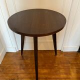 Table d'appoint en bois trépied