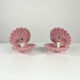 Pair of ceramic shell lamps, 1960