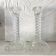 Pair of crystal column candlesticks from the 50s and 60s