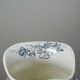 Toilet bowl Terre de Fer "Floréal", Givors pottery, 19th-century floral decoration.