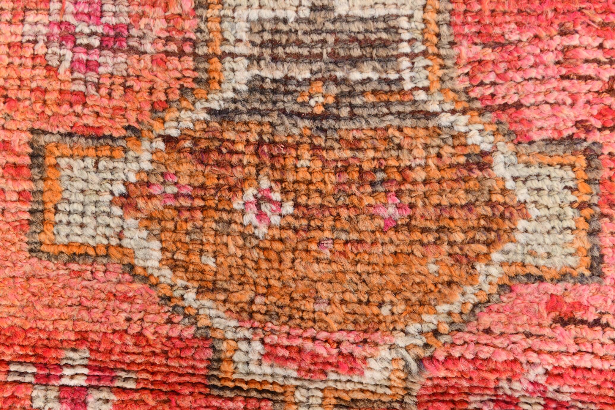 Orange Beige Turkish Runner Rug 80x369Cm SK 23759