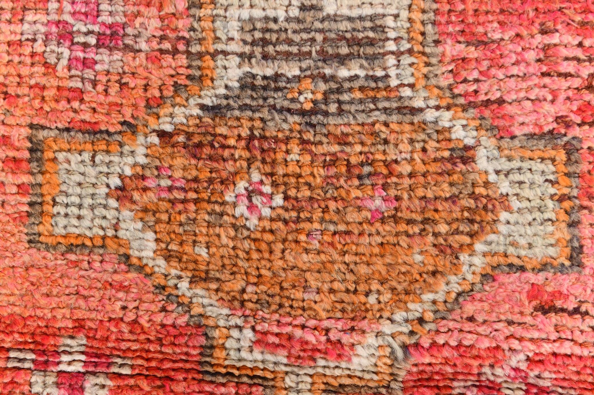Orange Beige Turkish Runner Rug 80x369Cm SK 23759