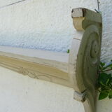 Shabby chic wall shelf in solid oak