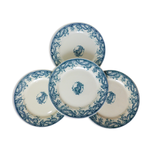 4 assiettes dessert de