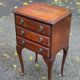 English Chippendale wooden bedside table