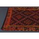 Vintage Turkish Oushak Handmade Wool Cotton Red Runner Rug 115x470