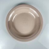 Pale pink hollow round plate St Amand, Céranor, 1940