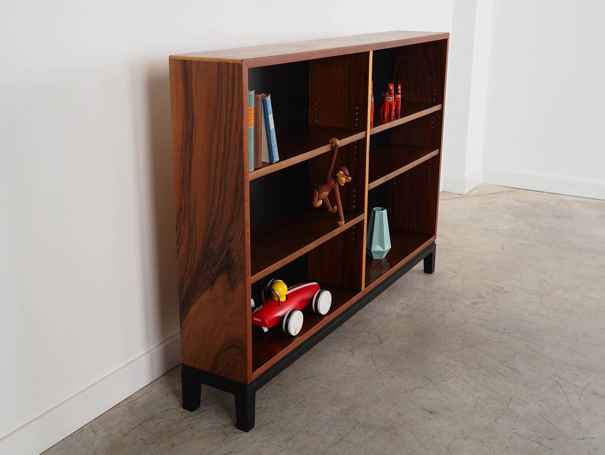 Walnut bookcase, Danish design, 1970s, production: Denmark