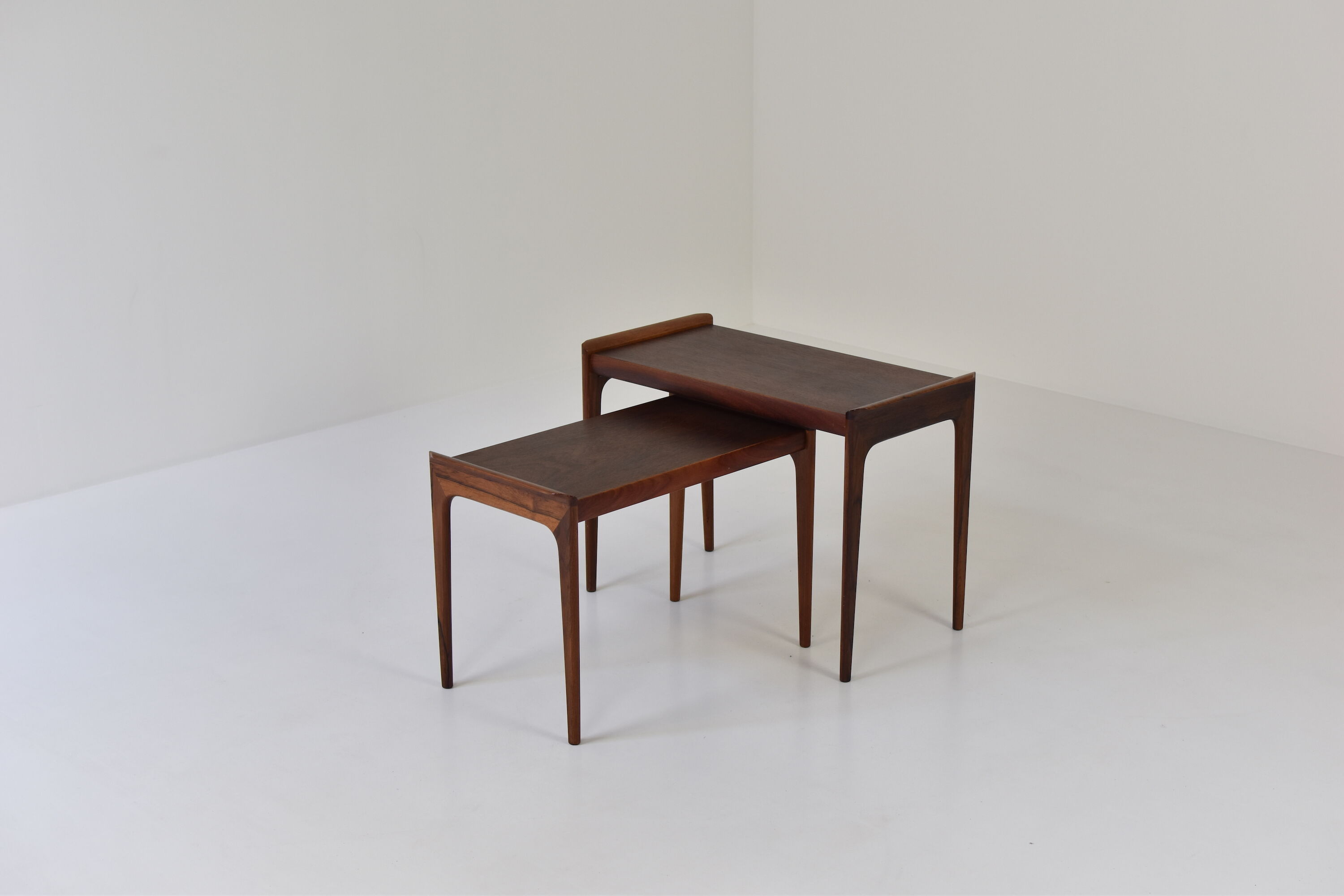 Set of two rosewood nesting tabes from Denmark, 1950’s
