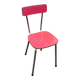 Vintage red Formica & chrome chair — 50s/60s Pop Chic style