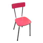 Vintage red Formica & chrome chair — 50s/60s Pop Chic style
