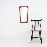Minimalistic designed Mid-Century Danish Mirror in teak, 1960s