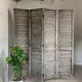 Vintage louvered slat screen
