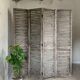 Paravent lamelle volet persienne vintage