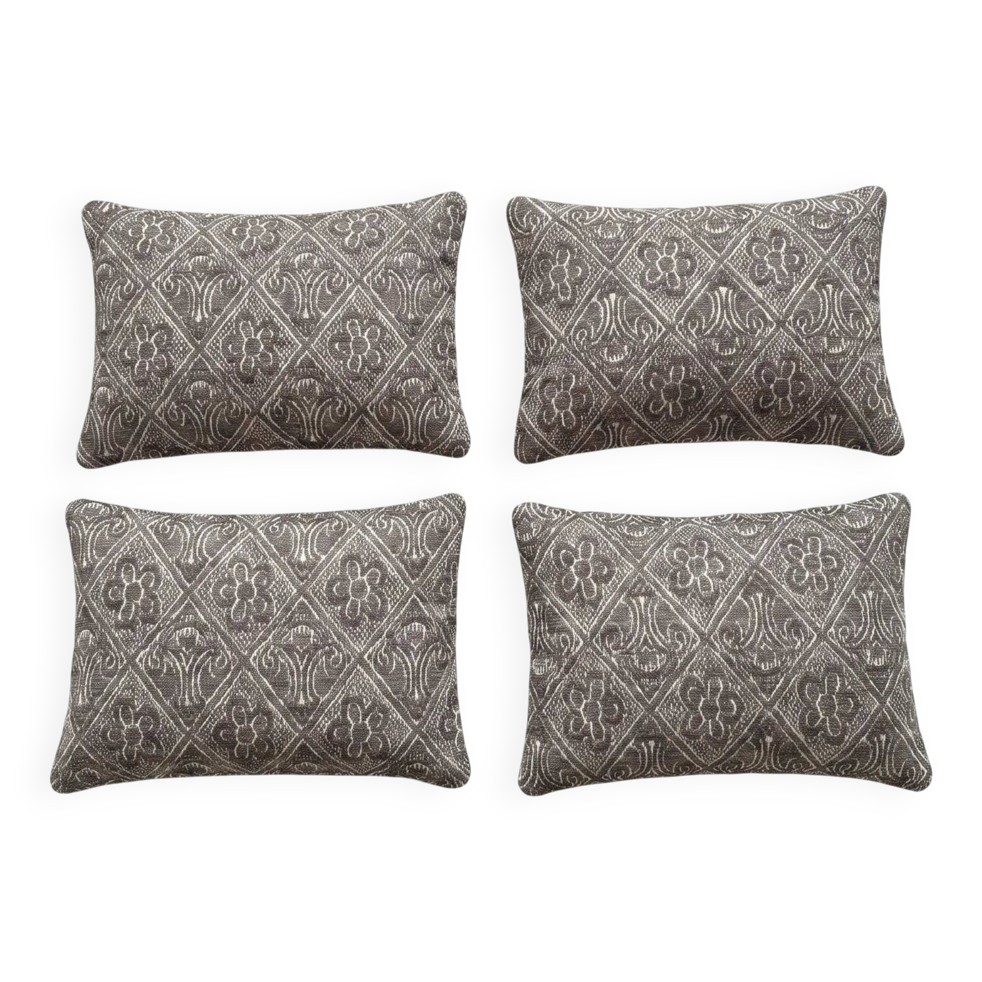 Set of 4 vintage kilim cushion covers 41x61 cm