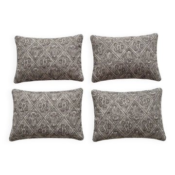 Set of 4 vintage kilim cushion covers 41x61 cm