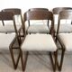 Lot de six chaises « traîneau » Baumann assises restaurées