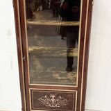 Louis XV style display cabinet in mahogany and bronze, 19th century.