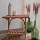 Rattan table 70s