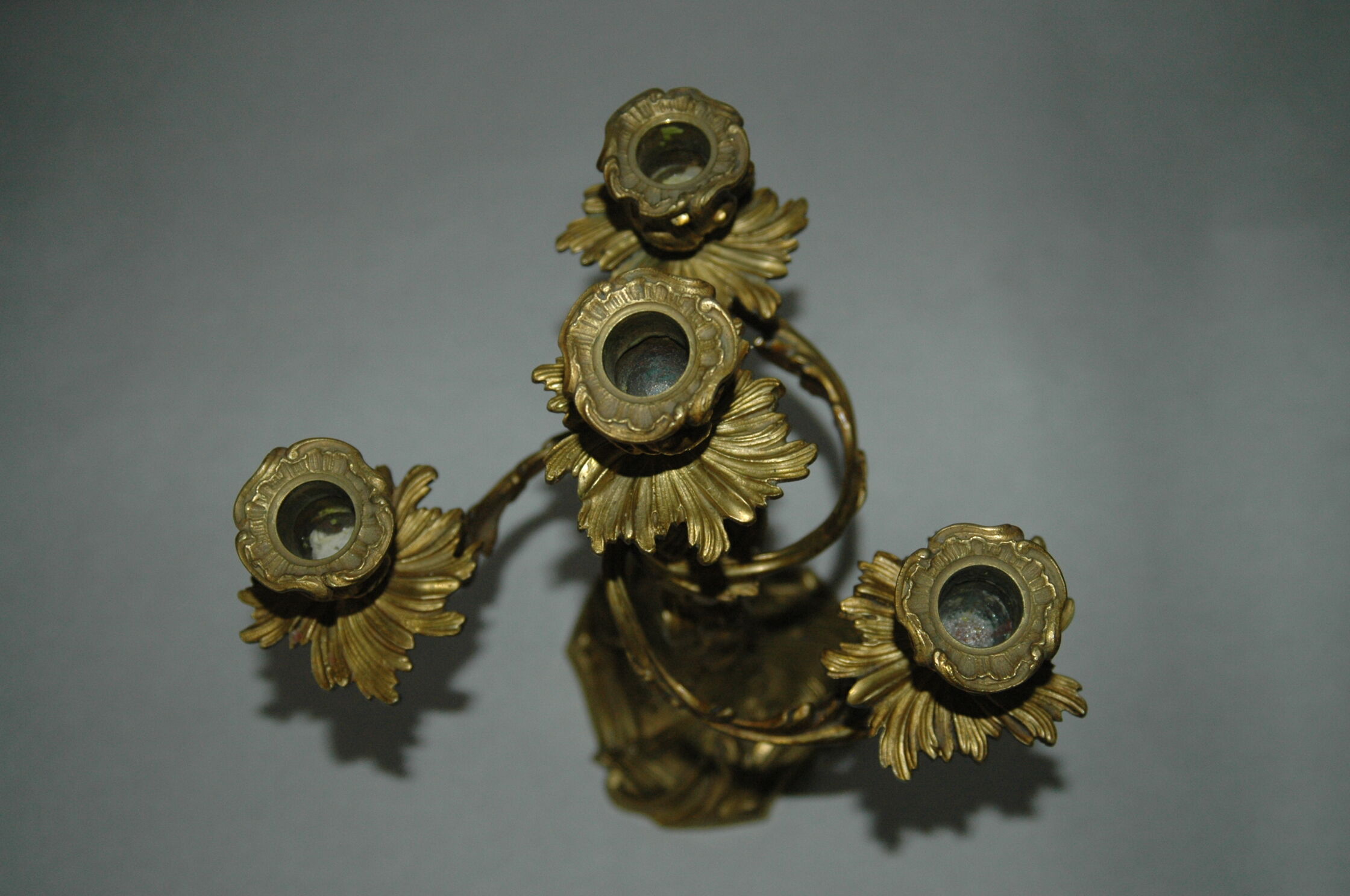 Candleholder bronze style Louis XV