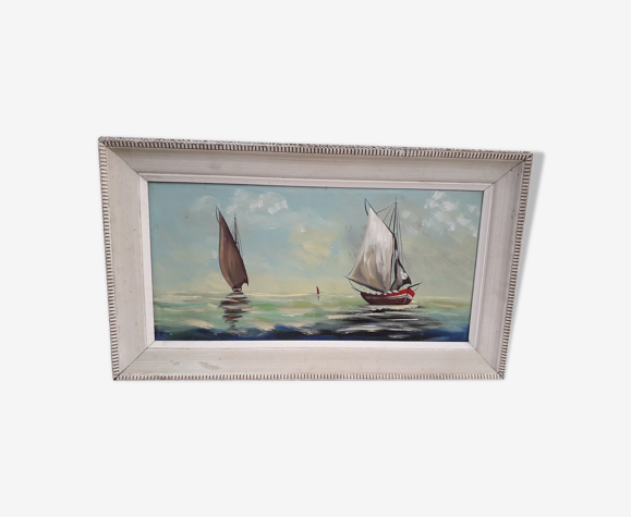 Marine painting signed