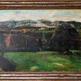 Interesting Impressionist Landscape - High Quality Silver Gilt Frame