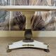 Lacquered wooden side table, marble and bronze – Empire style, 20th century