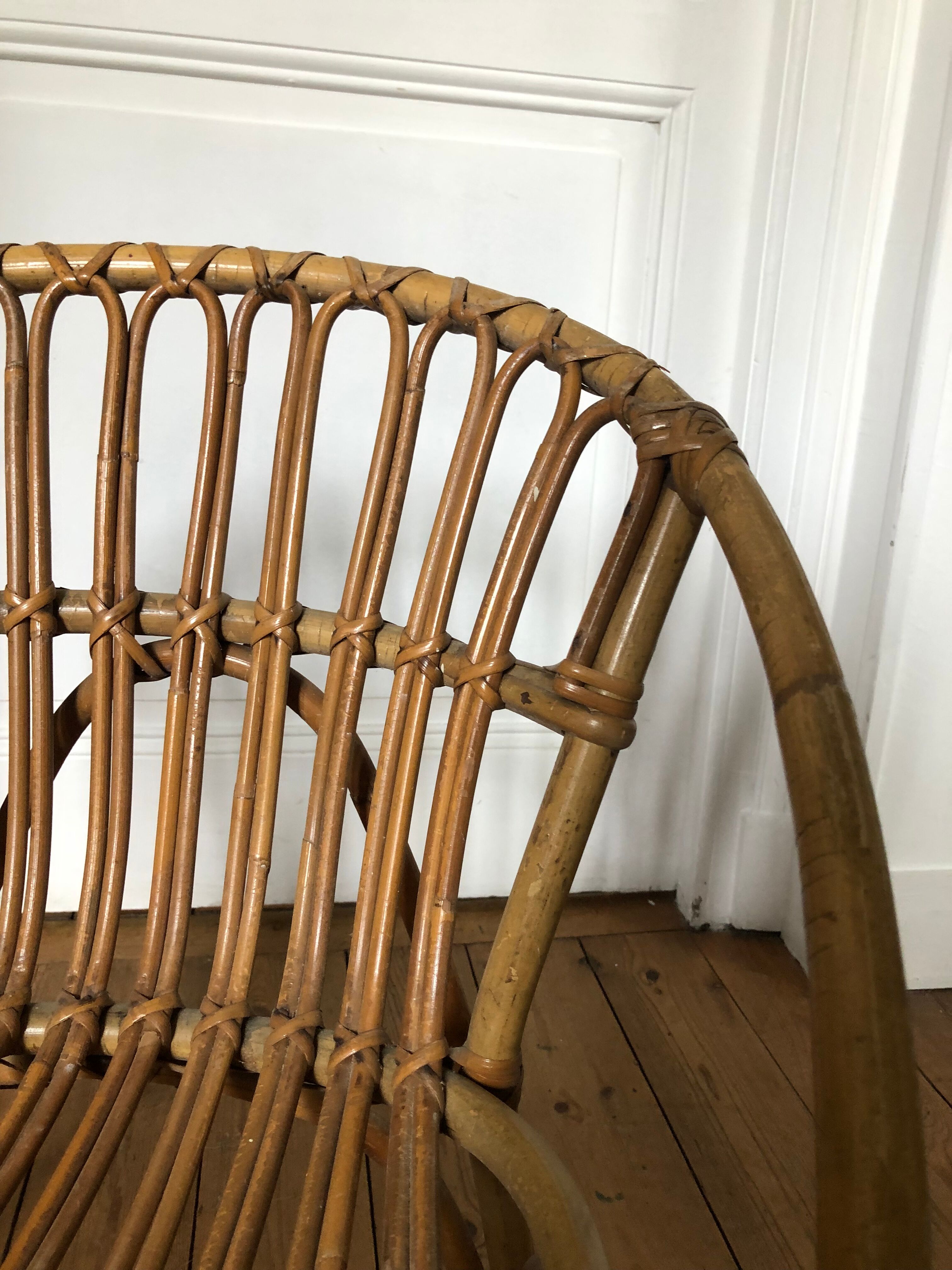 Children's rattan chair