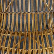 Belse 8 armchair in rattan of Dutch design round back 50s