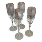Flûtes à champagne en cristal